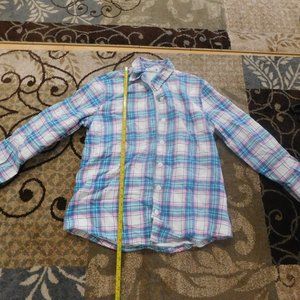 Riders by Lee Soft fleece-like blue and pink plaid flannel Small